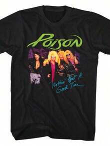 Poison - Just A Good Time - Short Sleeve - Adult - T-Shirt - Black - View 1