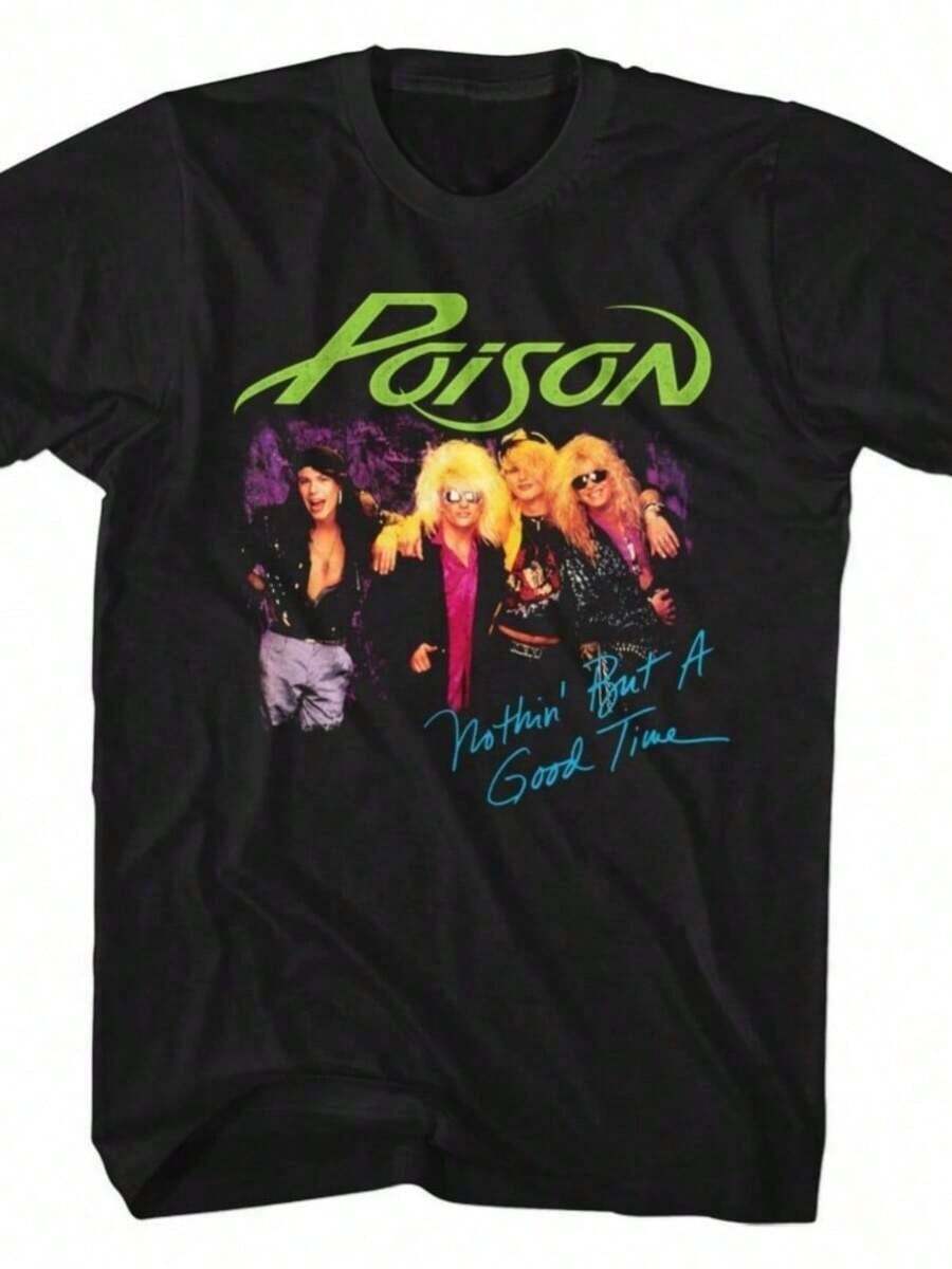 Poison - Just A Good Time - Short Sleeve - Adult - T-Shirt - Black - View 1