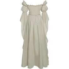New Medieval Court Dress, Retro Style, European And American Stage Performance Long Dress. - Redwood - View 4