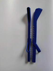 2个可调节冰鞋刀刃保护套 - 耐用橡胶材质，防刺穿保护，适用于花样滑冰鞋和冰球鞋，冰鞋护套