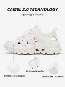 CAMEL CROWN Women's Breathable Lightweight Mesh Sports Sandals, Suitable For Spring/Summer Beach Vacation - Ivory/Pink - View 8