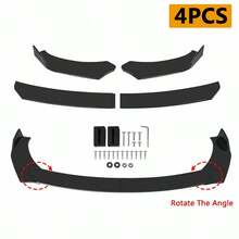 For 17-20  86 GT Matte Black Front Bumper Lip Body Kit Spoiler Splitter - 黑色 - 查看 3