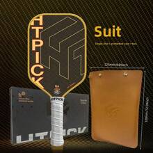 HTPICK 1pc Titanium Alloy Pickleball Paddle, Double-Layer Carbon Fiber Base, Professional Competition Textured Surface For Increased Friction And Spin, Balanced Control. Aerospace-Grade Titanium Alloy Pickleball Paddle, Professional Competition Use, High-End PMI Core Technology, USAPA Certified, Suitable For Schools, Clubs, Gyms, Sports Facilities - Multicolor - View 2