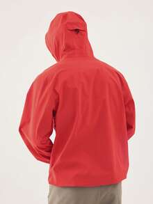 TECTOP Chaqueta exterior para hombre, a prueba de viento y agua, para senderismo y trekking, con capucha, múltiples bolsillos y puños ajustables