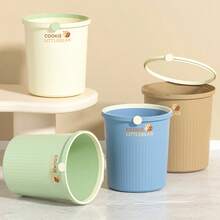 Thick Large Capacity Luxury Style Trash Can Suitable For Living Room Kitchen Bedroom Bathroom Dorm Lidless Waste Bin With Sealing Ring Modern Home Office Waste Management Solution Premium Quality Garbage Container Heavy Duty Trash Receptacle Perfect Gift Storage Organization - Multicolor - View 1