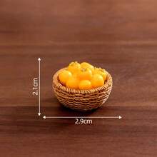 Miniature Creative Simulation Persimmon Figurine Persimmon Ruyi DIY Decoration Blind Bag Accessories Miniature Miniature Small Ornament - 4號-橘紅色柿子 - 查看 10
