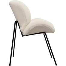 Faux Sherpa Dining Chair Armchair Accent Chair