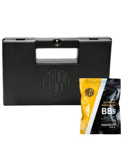BBs 0.20g 6mm 1000 un Rossi + Maleta Case Rígido Rossi Para AEP