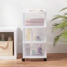 3 Drawer Medium Cart - Brightroom™ - Blanco - Ver 2