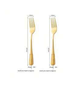 定制刻字餐具，个性化餐具套装，不锈钢刻字刀叉勺餐具，送给妈妈、奶奶和爸爸的定制礼物