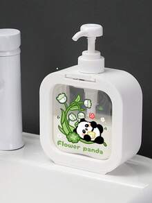 1 件多用途挤压式分配瓶，可爱卡通印花设计，适用于旅行洗衣液/手洗（双面印花） - 彩色 - 查看 9