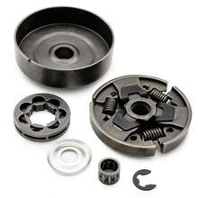 6pcs Hardened Steel Clutch Drum Rim Sprocket And Clutch Kit For Chainsaw MS170 MS180 017 018