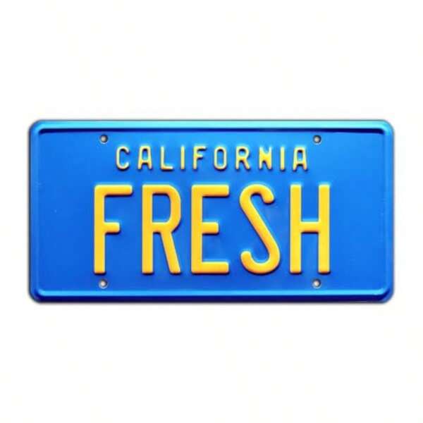 Fresh Prince Of Bel Air Fresh Metal Stamped License Plate
