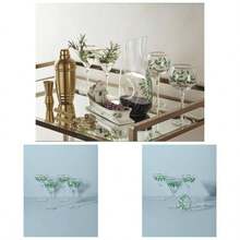 893570 Holiday Decal 4 - Piece Martini Glass Set, Drinkware Set, Holiday Hosting - Clásico - Ver 1