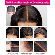 28 Inch Wear And Go Glueless Wigs Human Hair Pre Plucked Pre Cut 5x5 Straight Lace Front Wigs Human Hair Glueless Wigs Human Hair Pre Plucked Pre Cut Long Black Wig Lace Closure Wigs Frontal Wigs Human Hair 5x5 HD Lace Closure Wigs Human Hair 250 Density Wear And Go Glueless Wigs Human Hair Pre Plucked Pre Cut With Baby Hair Bleached Knots 12A Ready To Wear Straight Wigs For Beginners - Quick Style/On-The-Go/Holiday Party/Business Meeting/Job Interview/Festival Season/Costume Party/Tk Live/Makeup Tutorial/Content Creation/YT Video/Hair Loss Solution/Winter Holiday/Ski Trip/Travel Essential/Weekend Gateway/Vacation Getaway/Cruise Holiday/Active Lifestyle/Graduation Day/Wedding Day/Prom Night/Award Ceremony - Natural Black - 查看 9