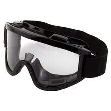 1副全黑超大号弹力带滑雪镜，需搭配防雾湿巾、柔软海绵使用，防风、防沙、防护面罩，适用于滑翔、滑雪、骑行、探险、摩托车、越野、防泥、可水洗、户外运动，彩色涂层，反光膜层滑雪镜 - 黑色 - 查看 12