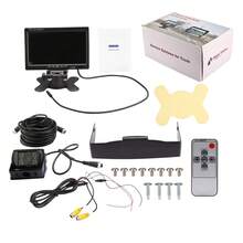 GEARZAAR Car Reversing Camera 4Pin + 7" LCD Monitor Truck Bus Van Rear View Kit 12V - Default - View 2