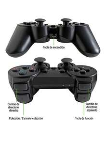 M8 Retro Inalámbrica 64G,más de 20000 Juegos Integrados, Salida  TV Videojuegos, con Controladores Inalámbricos Duales de 2.4 G - Negro - Ver 11