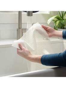 上海 YF 防滑橱柜衬垫和抽屉垫，厚实坚固的支撑，非粘性衬垫，用于保护厨房橱柜和抽屉、浴室，易于安装，透气，12 英寸 X 20 英尺，灰色，无害无味