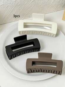 262件/套巧克力色发饰组合，包含大号方形塑料发圈、螺旋发圈、无痕发夹和防勾丝发圈 - 适合女孩和女士，复古简约风格 - 适合所有季节日常佩戴 - 2025新款时尚头饰、学习用品、礼物、发圈、发带