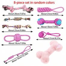 Dog Toy - Soothing Dog Toy With Sound Chip, Suitable For Small, Puppy And Large Dogs, Chew & Sound Interactive Toy - Small Bone - Pink - View 19