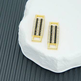 1 par de hebillas de cordones de zapatos con diamantes de dos tonos, accesorio de zapato de lujo y alta gama para decoración personalizada