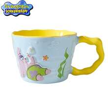 SPONGEBOB 官方授权海绵宝宝3D立体浮雕陶瓷马克杯，卡通创意礼盒，高品质纪念品