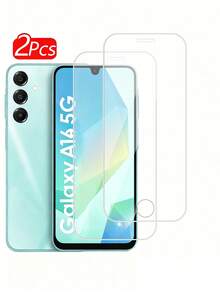 قطعتان من غشاء حماية الشاشة لموبايلات Galaxy A16 5G/A15/A14/A54/A55/A52، فيلم زجاج مقسى، غشاء حماية الشاشة للأيفون 16 برو ماكس 16 16 برو 16 بلس 15 14 13 12 11 سهل التركيب ، شفاف مضاد للخدش ملائم للحافظات ، قطر الشاشة 6.7 بوصة هدية مناسبة لعيد الميلاد، العائلة والأصدقاء، إكسسوارات الهاتف