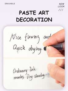 6pcsCoffee Theme Liquid Quick-Drying Ink Gel Pens, No Smear Soft Touch Pens For Note Taking Drawing School Office Supplies Back To School