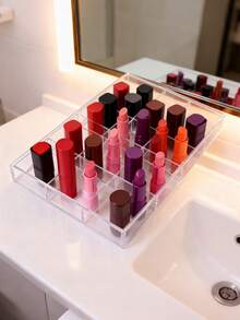 1个透明亚克力多格收纳盒，12个隔层，可作珠宝盒、发夹及配饰展示盒、手镯及手链收纳盒，也可用于卧室梳妆台抽屉收纳，是居家收纳的必备品，尤其适合秋冬季家居收纳整理。 - 白色 - 查看 3