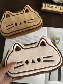 Cute Cat-Themed Pencil Case, High-Quality And Stylish, Large-Capacity Storage Bag/Pencil Case For Students. Perfect As A Student Pencil Case, Desk Storage Bag, Or Desk Decoration. An Excellent Back-To-School Gift.,Stationery - Multicolor - View 4