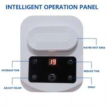 7-In-1 Foldable LED Light Therapy Facial Mask, Includes Steamer, Mist Sprayer, Photon SPA Skincare Device For Salon And SPA Facial And Neck Body Care