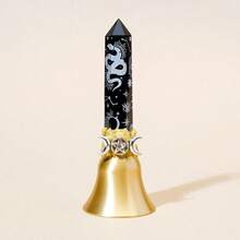 1个天然水晶尖头手摇铜铃铛床头铃铛叫醒课堂家居装饰圣诞铃铛礼品纪念品圣诞礼物 - 水晶柱鈴鐺 - 查看 20