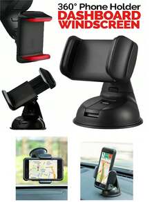 Car Cellphone Holder - Black - View 1