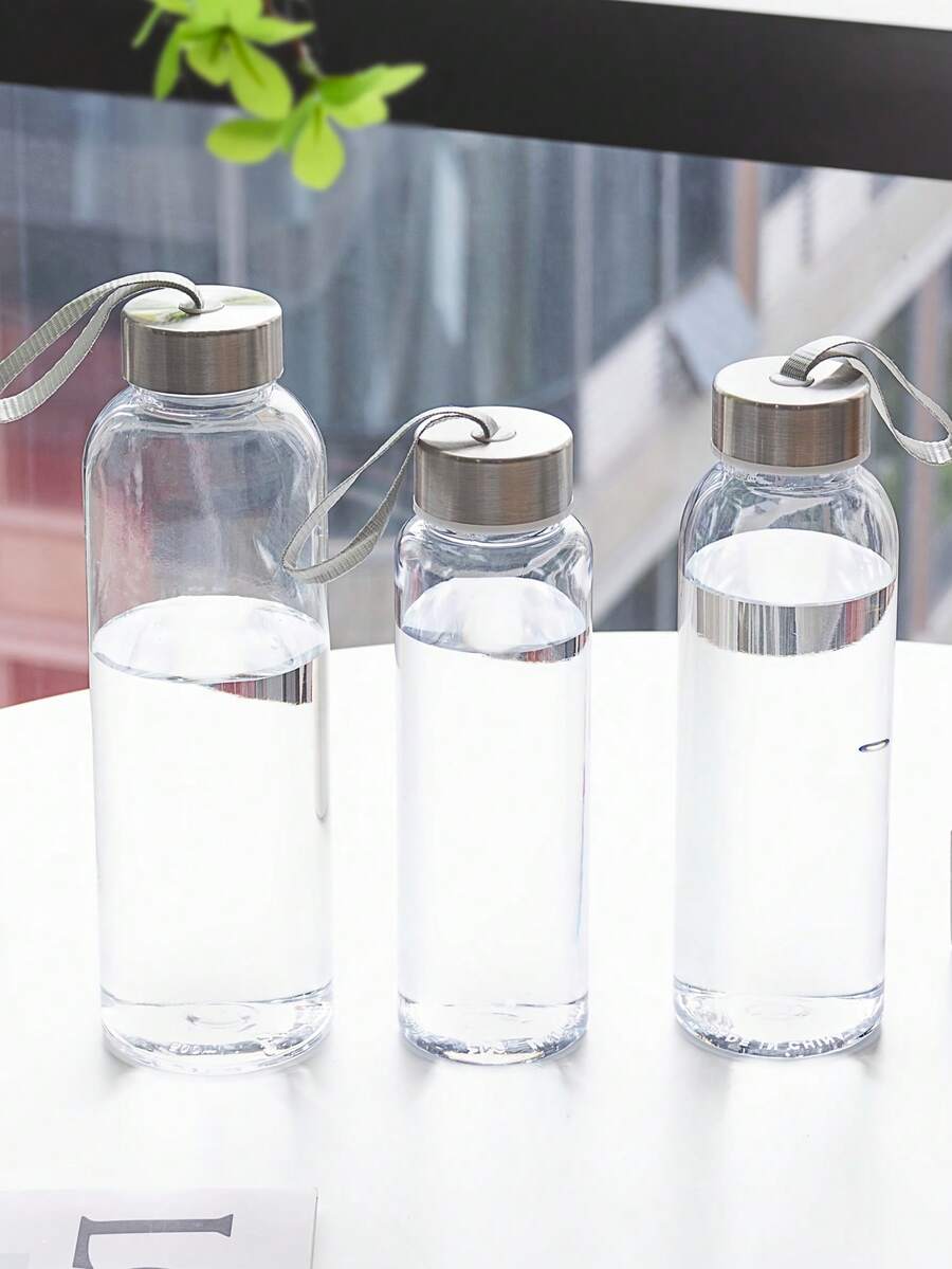 1/2 Pack Transparent Sports Water Bottles, Portable For Travel, Hiking, Outdoor Activities, Easy To Clean & Reusable, Perfect Gift For Back-To-School, Father's Day, Independence Day, Halloween, Christmas, Camping, Cycling, Bike Gear, Beer Mug - Trong sáng - Xem 1