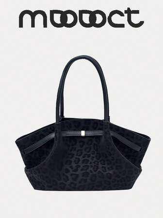 MDODO 1pc Solid Color PU Leather Tote Bag, Women's Fashionable Retro Dumpling Shape Strap Decor Large Capacity One Shoulder Tote Bag, Dual Handle Shoulder Strap Design, Magnetic Closure, Suitable For Office, School, Work, Business, Commuting, Outdoor, Travel, Picnic