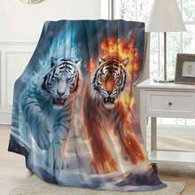 1pc Whimsical Unicorn & Cheetah Print,Colorful And Cute Animals Fleece Blanket - Soft, Lightweight & Durable Flannel Throw With Vibrant Rainbow Colors, 280gsm For Him And Her, Perfect For Naps, Camping, Travel, Home, Daily, Office Decoration, Birthdays Anniversary, Valentine's Day, Thanksgiving Day, Christmas, Halloween, Mother's Day, Father's Day, Wedding, New Year Gifts, Personalized Ideal Gifts For Her, Him, Family, Boyfriend, Girlfriend, Father, Family, Mother, Lover, Daughter, Son, Grandpa, Grandma, Friend, Classmate, Pet. Sofa,Bed,Car,Bedroom,Living Room,Office,  Outdoor Camping, Beach,Wall Decoration - Nhiều màu 25 - Xem 3