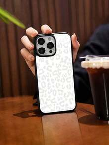 White Leopard Print Design Elemt-Design Phone Case, Suitable For Models 16, 15, 14 Pro Max, 13, 12, 11, XR, XS Plus Phone Cases, Made Of TPU Silicone Material, Providing Shock And Drop Protection, With Drop Protection Function, And Has A Very Good Hand Feel.It Is The Most Suitable Gift For Family, Frids, And Loved Ones..Holiday Phone Accessories.Pink Christmas 17 Pro Max Case Family Cover 17 Pro Max An Excellent Gift For Friends Girlfriend Or Boyfriend Fundas Cheap Gifts For Women Y2k Phone Case Anime Mobile Phone Case Phone Cases Cute Phone Cases Bear Phone Case New Year Mobile Phone Case - 黑色 CZ333 - 查看 5