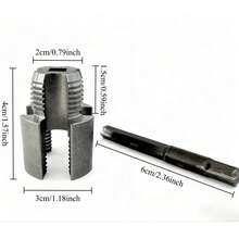 1 套重型合金管螺纹加工工具套装，兼容 DN15 (1/2”)、DN20 (3/4”)、DN25 (1”) 内/外螺纹，适用于 DIY 和专业管道安装（兼容 PVC、PPR、MPP 管道） - 淺灰色 - 查看 7