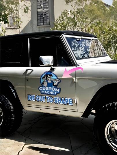 1 PIEZA Imán personalizado para coche, señal magnética para coche con logotipo personalizado/tu diseño, accesorios magnéticos para parachoques, disponible en formas rectangulares, circulares o cuadradas, removible, perfecto para negocios, coches, camiones, señal magnética para vehículo de alta calidad y única, ideal para publicidad, promociones y uso personal, regalo creativo, perfecto para cumpleaños, Navidad y ocasiones especiales