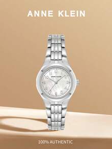 Anne Klein Women's Quartz Silver-Tone Alloy Bracelet Watch, Easy Reader Dial Ladies' Watch With 26mm Stainless Case,10/5491MPSV - Silver - View 1