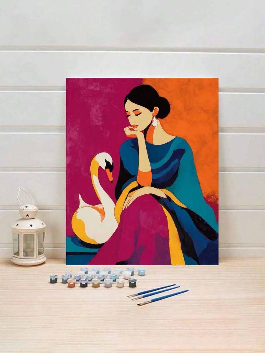 DIY数码油画：点亮创意生活，描绘缤纷世界。DIY数码油画，开启您的艺术之旅。它是创意与乐趣的完美融合，是互动、情侣共度时光和个人放松的绝佳选择。高品质画布，细腻纹理，承载您的艺术梦想。颜料色彩鲜艳、持久耐用、无异味、品质可靠。