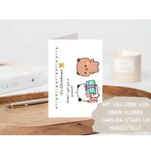 Thiệp Giáng sinh hình gấu trúc dễ thương và trẻ thơ - Quà tặng Giáng sinh cho gia đình và bạn bè, Thiệp cảm ơn kèm phong bì, Thiệp chúc mừng Giáng sinh, Thiệp chúc phúc, Thiệp trống - Bộ - Xem 3
