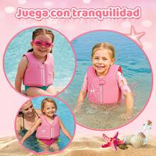 POOST Chaleco salvavidas infantil es adecuado para niños y niñas de entre 1 y 9 años, 1 pieza Chaleco de natación para niños con un peso de 10 a 27kg. Es un elemento de flotación ideal para nadar y se puede usar en playas, piscinas y otros lugares similares - Rosa - Ver 5