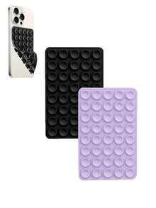 强力抓握硅胶手机壳，带双面吸盘支架 - 免提支架，适合自拍和视频，手机配件兼容 、Android 手机，生日礼物，家人、朋友手机支架，手机支架，手机配件 - 多色 - 查看 39