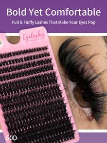 280 Stücke, gemischte Länge 8-16mm, CC/D/DD Krümmung, natürlicher flauschiger Stil, dramatische Wimpern, wiederverwendbar, geeignet für Anfänger - DD - Übersicht 2