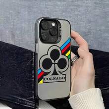 Funda de de Ciclismo Estilo Cornago Avanzado Compatible con 17/16/15/14/13/12/11 Pro Max Cubierta Metálica Aurora Láser Mate Negra/Púrpura - z1 - Ver 5