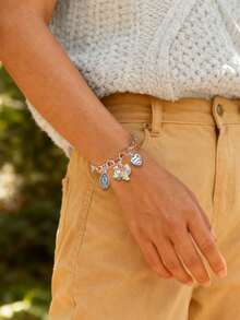 1pc Exquisite Cute Four-Leaf Clover Zirconia Bracelet, Suitable For Women's Daily Wear, Can Be Used As Girlfriend's Birthday Gift, S925 Sterling Silver Fine Jewelry Gift - Heart Bracelet - View 10