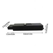 1pc Black 8.6*2.5*1.6 Cm Mini Portable Arc Light, Compact Reusable Flashlight - Black - View 3