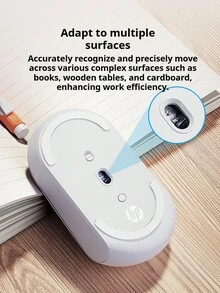 Mouse senza fili HP M241: funzionamento silenzioso, durata batteria 6 mesi, sensibilità regolabile, connettività Bluetooth, adatto per lavoratrici d'ufficio donne, laptop, tablet e desktop.